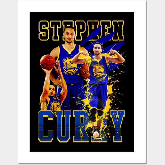 Stephen Nba Curry Wall Art by coli